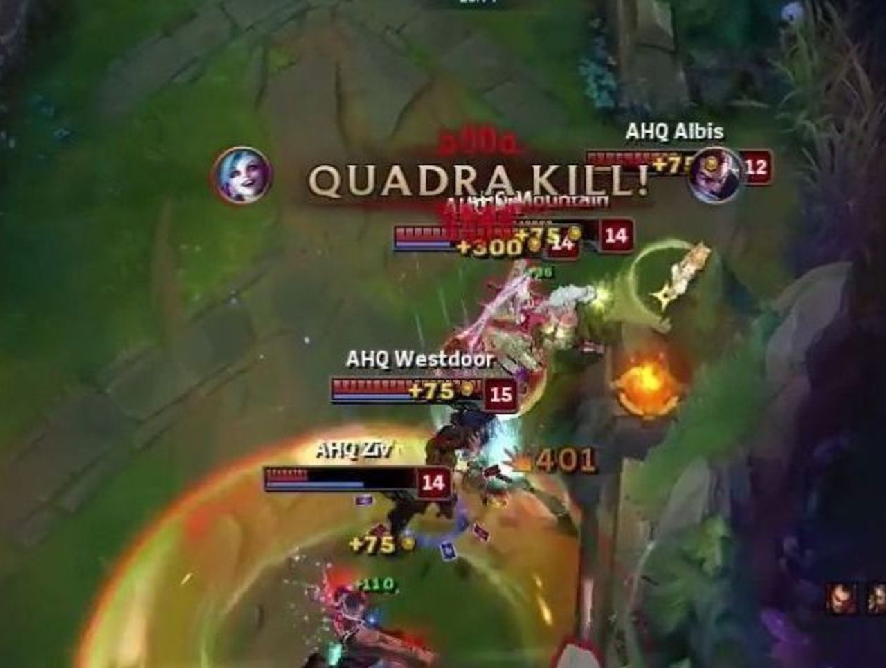 Highlight AN shreds Cloud9 with a brutal Quadra Kill theScore esports